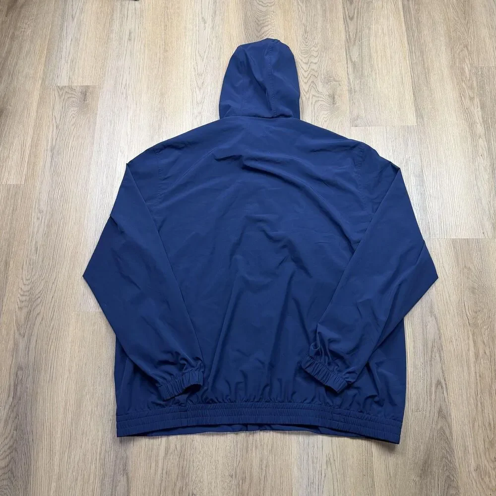 Polo Ralph Lauren Jacket Mens 2XLT Blue Performance Hooded Full Zip Windbreaker